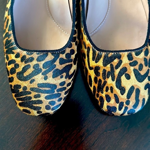 Linea Paolo Marley Leopard Print Genuine Calf Hair Ballet Flat Sz 7 - Picture 6 of 11